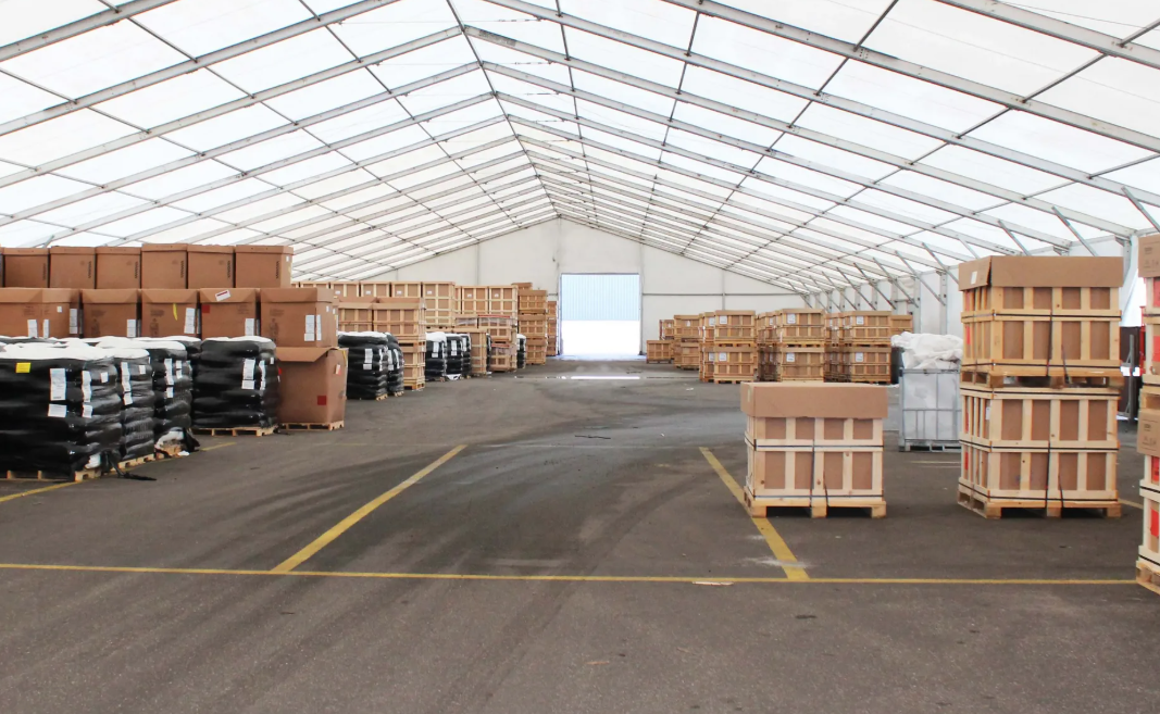 Storage services at harbor-side facility